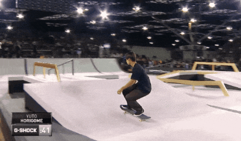 nollie 180 fs feeble in competition gif